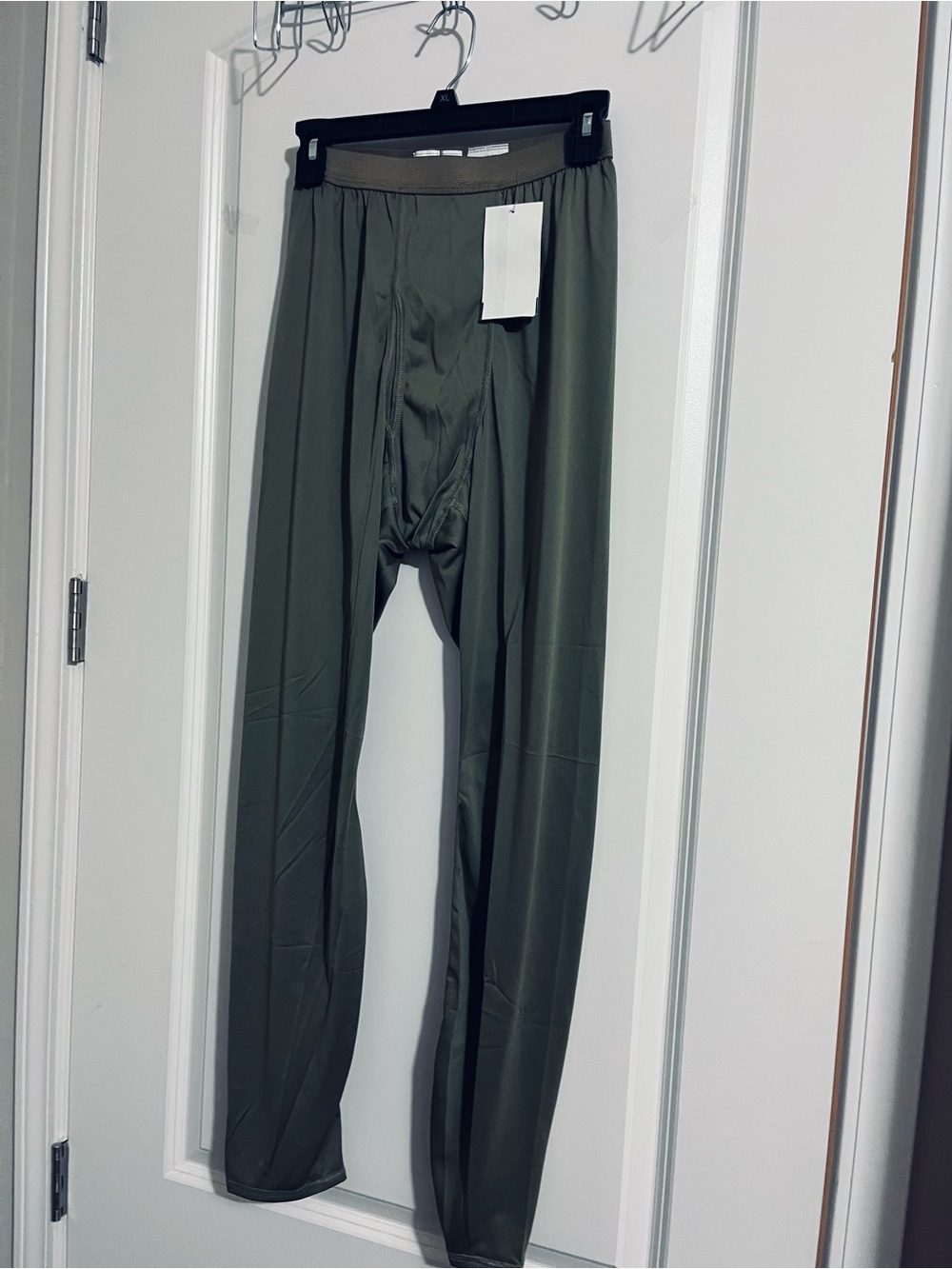Unisex Olive Sleep Leggings - Soft Stretch Pajama Bottoms